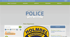 Desktop Screenshot of holmdelpolice.org