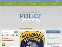 Tablet Screenshot of holmdelpolice.org